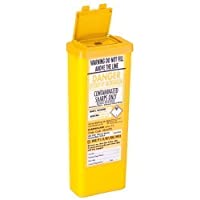 SharpsGuard Yellow Flip Lid 0.6 Litre Colour Coded Sharps Bin